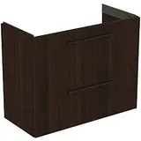 Ideal Standard i.life S Möbel-Waschtischunterschrank T5295NW 2 Auszüge, 80 x 37,5 x 63 cm, Coffee Oak