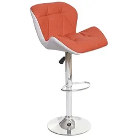 MCW Barhocker A92 höhenverstellbar Kunstleder  terracotta