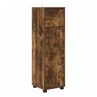 VidaXL Badezimmerschrank mit Tür Geräucherte Eiche 30,5 x 30