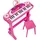 Simba Kinder-Keyboard My Music World  mit Hocker und Mikrofon  rosa