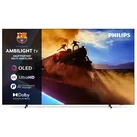Philips 55OLED760/12 OLED-Fernseher (55 Zoll, 4K Ultra HD) silberfarben