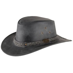 Scippis Trilby Outdoor Western-Lederhut Williams geflochtenes Band schwarz L