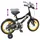 vidaXL Kinderfahrrad 16 Zoll schwarz