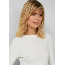 s.Oliver Geripptes Langarmshirt Beige 4XL