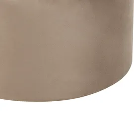 Beliani Pouf mit Stauraum Samtstoff Taupe 2er Set MEDFORD