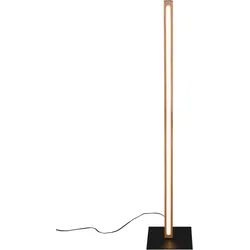 LED-Stehleuchte Bellari Schwarz/Eiche max. 20 Watt
