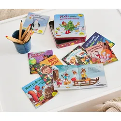 Tchibo - Bücherbox »Pixis bunte Weihnachtsdose«