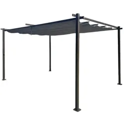 Jet-Line Pavillon Gartenzelt Gartendach Dach Zelt Pergola Garten KAIRO LIGHT 3x3m anthrazit