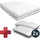 sleezzz 7 Zonen Viskoelastik-Matratze Sleezzz Smart 180 x 200 cm, Höhe 18 cm, Härtegrad H3 mit Air Memoryschaum + 2 x Sleezzz® Smart höhenverstellbares...