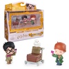 Harry Potter - Micro Magical Moments Multipack "Gleis 9 3/4" mit Harry Potter, Ron Weasley, Eule Hedwig und Setzkasten, Spielzeug für Kinder ab 6 Jahren, Fanartikel