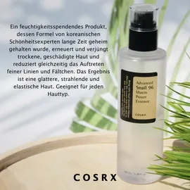 Cosrx Gesichtsserum Schneckenschleim Hyaluron Advanced Snail 96 Mucin Essence 100 ml