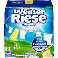 Weißer Riese Vollwaschmittell Megaperls 19 WL, Weißer Riese