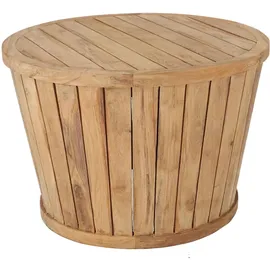 jan kurtz Beistelltisch Circus Ø 63 x 43 cm Beige/Braun