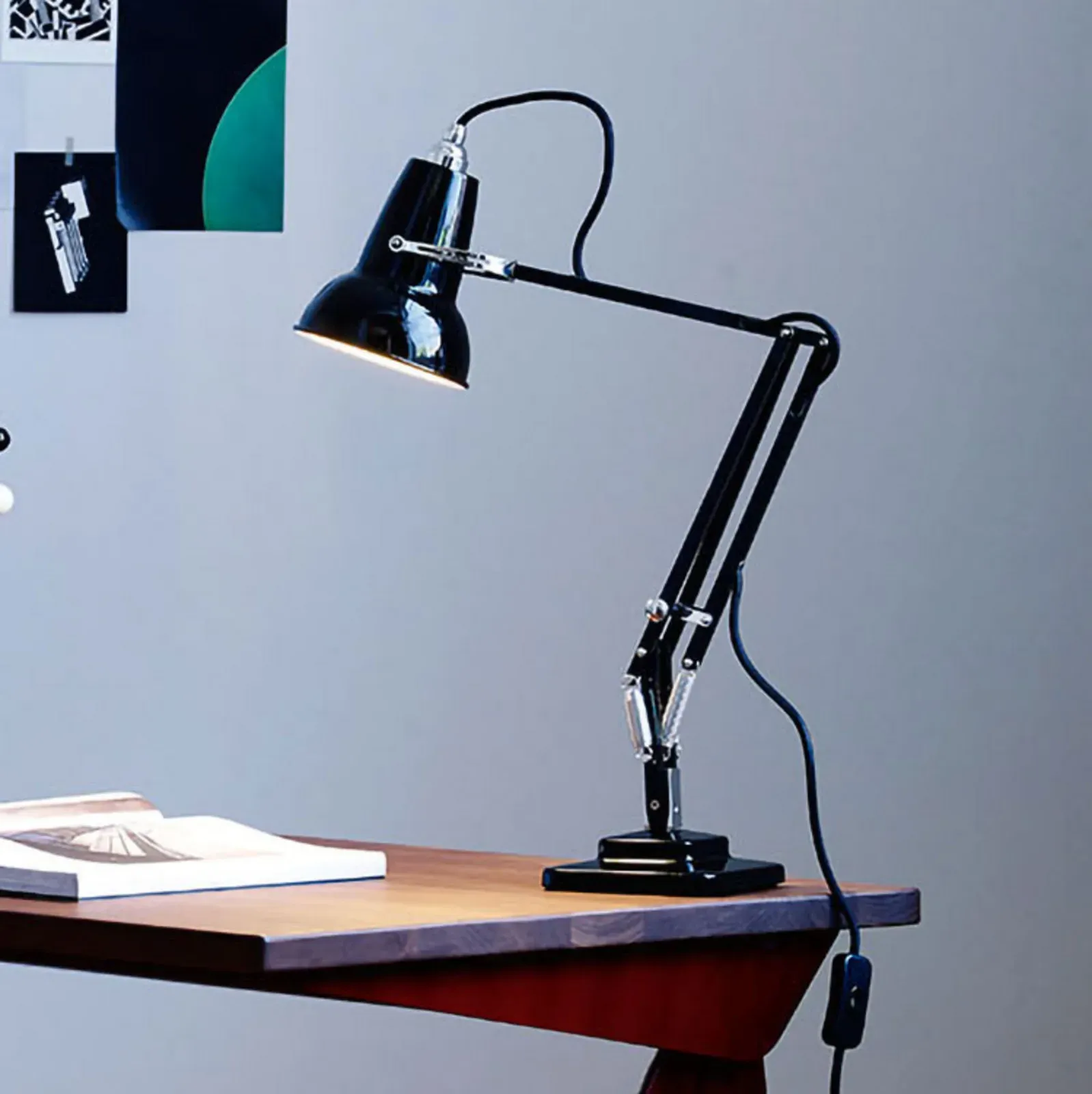 Tischleuchte Anglepoise, Original 1227, Schwarz, für Arbeitszimmer / Büro, Metall, Industrielles Design - 50