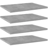 vidaXL Bücherregal 40 x 30 x 1,5 cm Grau