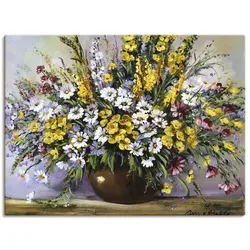 Wandbild ARTLAND "Herrlichkeit von Gänseblümchen", bunt (farbe bild(er): bunt), B:80cm H:60cm, Canvas, Leinwand, Bilder, als Leinwandbild, Poster in verschied. Größen