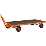 Variofit Industrieanhänger Mit 1-achs Drehschemellenkung Und Vollgummibereifung 3000x1500x530mm