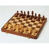 Weible Spiele weiblespiele Schachkassette Palisander und Buchsbaum, Königshöhe, 72 mm 3267, Grüne