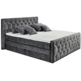 ed exciting design Boxspringbett Cashfield 8 ca. 180x200 cm Anthrazit