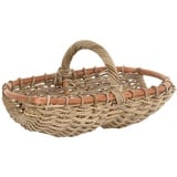 Rosenkorb Pilzkorb Blumenkorb Geschenk Korb für Hochzeit Blumenmädchen/Rosenkorb Bügelkorb aus Rattan