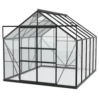 Vitavia Gewächshaus Neptun Plus 8300 ESG, inkl. Fundament, ca. B257/H238/T321 cm