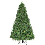 Costway Künstlicher Weihnachtsbaum Grün 225 cm