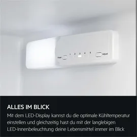 AEG TD3SS141ES Kühl-Gefrierkombination (1440 mm hoch, Weiß)
