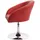 chefgastro Esszimmerstuhl Kunstleder Rot 6er Set