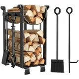 Amagabeli Kaminholzregal 4tlg. Holzregal 78 x 29 x 35,8 cm