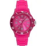 NEO watch Armbanduhr Kunststoff Hot Pink Nice-1 - N1-015 - Magenta/Magenta
