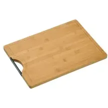 KESPER Schneidebrett Bambus 1 28 x 38 x 1,6 cm Braun/Schwarz