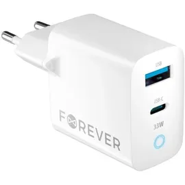 Forever 33W GaN PD QC Ladegerät 1x USB weiß - Weiß