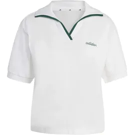 adidas Colorpop Poloshirt weiß/kollegial grün XL