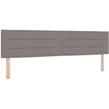 vidaXL Kopfteil mit Kopfteil Taupe 200 cm Kunstleder