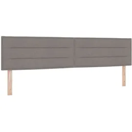 vidaXL Kopfteil mit Kopfteil Taupe 200 cm Kunstleder