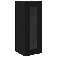 VidaXL Wandschrank Schwarz Eichen-Optik 34,5 x 34 x 90