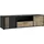 Forte Cardigan TV-Schrank 160 Lowboard 162,6 cm Schwarz/Artisan Eiche Holzwerkstoff