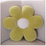 LANFIRE Blumen-Überwurfkissen, Sitzkissen, Bodenkissen, Blumenform, Bett, Sofa, Stuhl, Überwurfkissen (50 * 50 cm, Light Green)