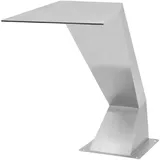 vidaXL Wasserfall Edelstahl 64x30x52 cm Silbern