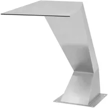 vidaXL Wasserfall Edelstahl 64x30x52 cm Silbern
