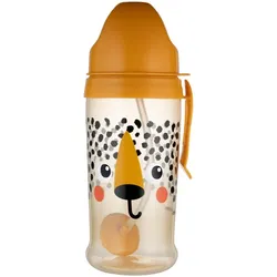 Canpol babies BabiesBoo Sport Cup Sportflasche mit Strohhalm mit Gewichten Gepard 350 ml