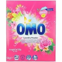 OMO Waschpulver Tropical Lily & Rose, 5 kg, 100 Wäschen, Blumiger Duft