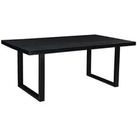 Natur24 Tisch Kala 200x100x76 cm Mangoholz Stahl Schwarz -