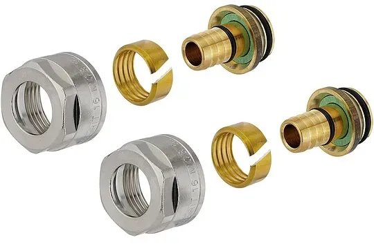 2 Stk. GEBERIT Mepla Anschlussverschraubung für Eurokonus 16 mm x 3/4 Zoll (Überwurfmutter) - 641.534.22.2