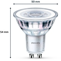 Philips LED Classic Lampe 50W, GU10 Sockel, Warmwhite (2700K)