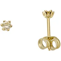 Firetti Paar Ohrstecker »Schmuck Geschenk Gold 750 Ohrschmuck Solitär«, mit Brillant - Krappenfassung 90424459-0 gelbgoldfarben 0,15 ct LR = lupenrein,