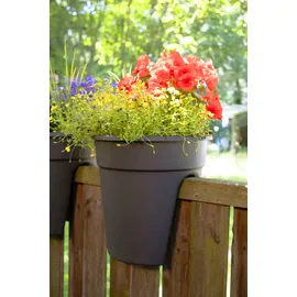 KHW Flowerclip Ø 27 x 27,5 cm Anthrazit