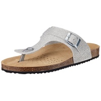 GEOX Damen Brionia Sandal, Silber, 40 EU