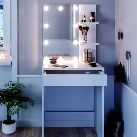Vicco Schminktisch Isabelle LED-Beleuchtung Kommode