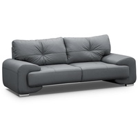Beautysofa 3-Sitzer Dreisitzer Sofa Couch OMEGA Neu grau